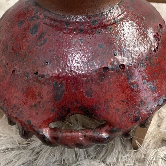 Handmade Artist Signed Stein Studio Art
Pottery Small Pedestal Bowl - Picture 10 of 17